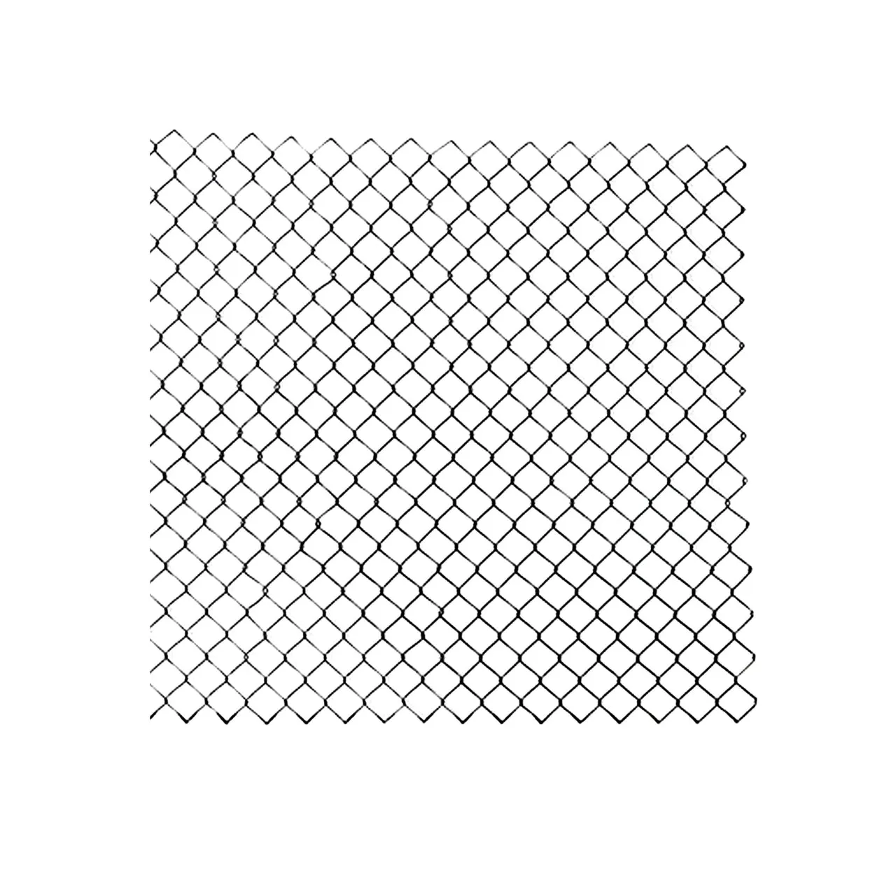 Aleko Galvanized Steel Chain Link Fence Fabric - 5 x 50 Feet - 9.5 AW Gauge - Black