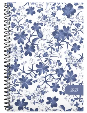 All in One Planner 2025:  Indigo Bloom