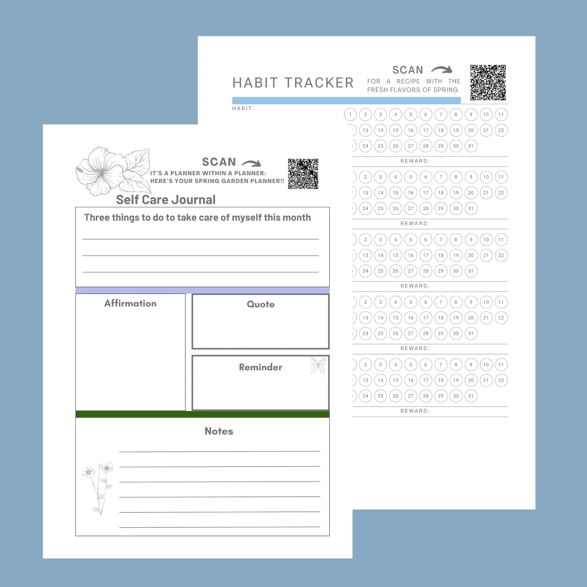 All in One Planner 2025:  Moonflower