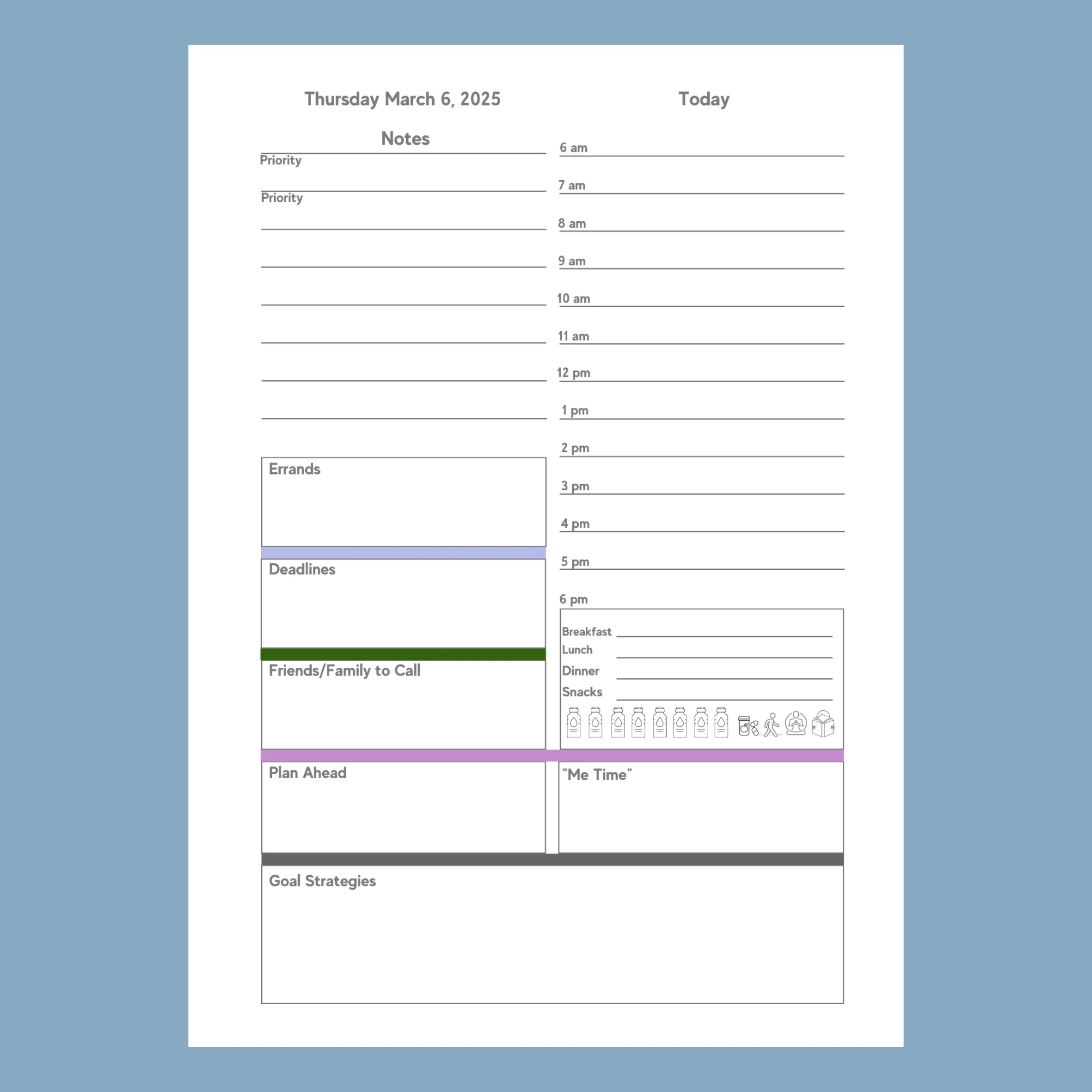 All in One Planner 2025:  Moonflower