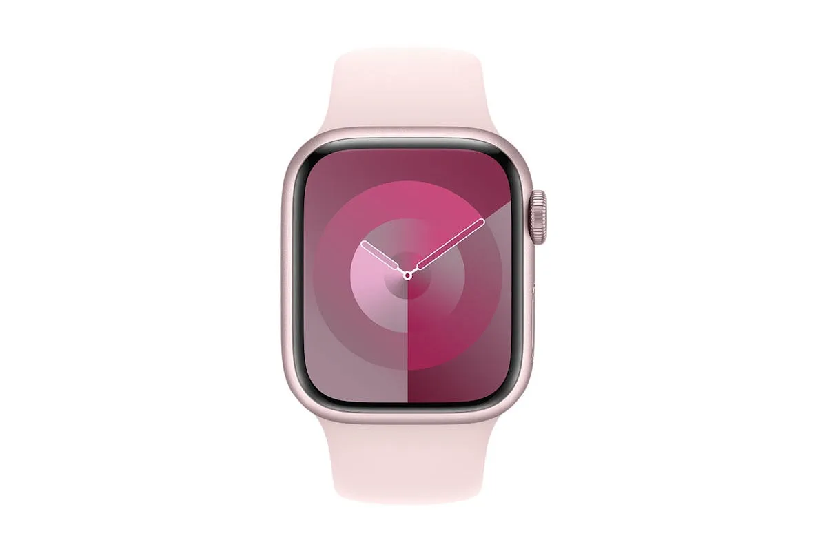 Apple Watch Series 9  Cellular | 41mm | Pink Aluminium Light Pink Sport Band S/M