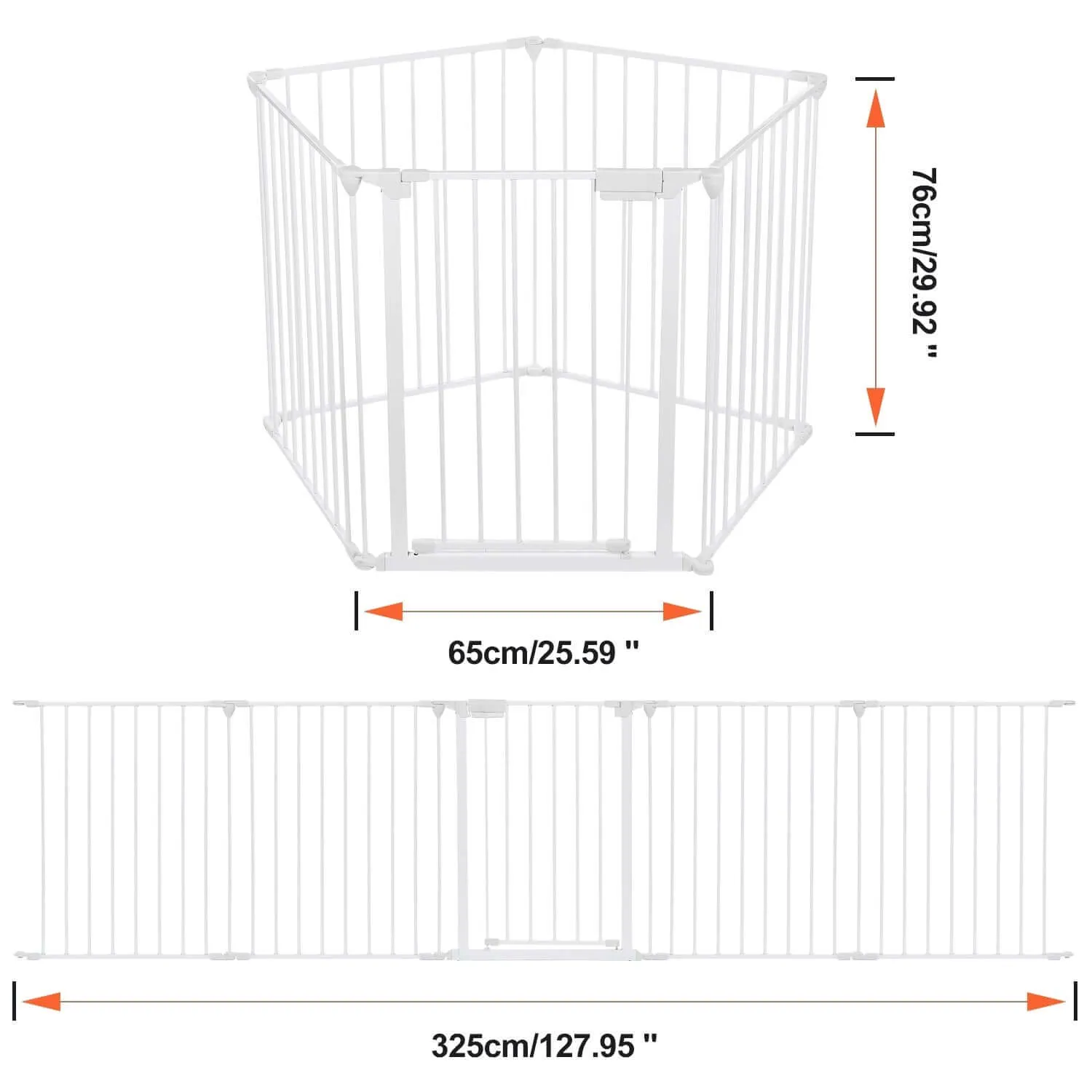 Baby Safety Gate Fireplace Barrier