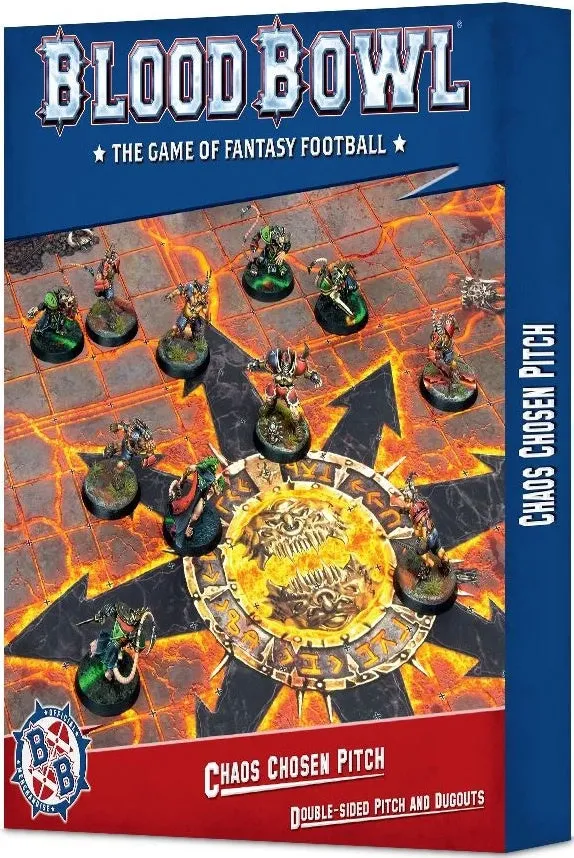 Blood Bowl Chaos Chosen Double-sided Pitch and Dugouts Set
