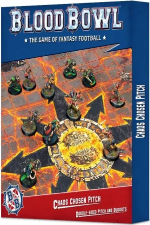 Blood Bowl Chaos Chosen Double-sided Pitch and Dugouts Set