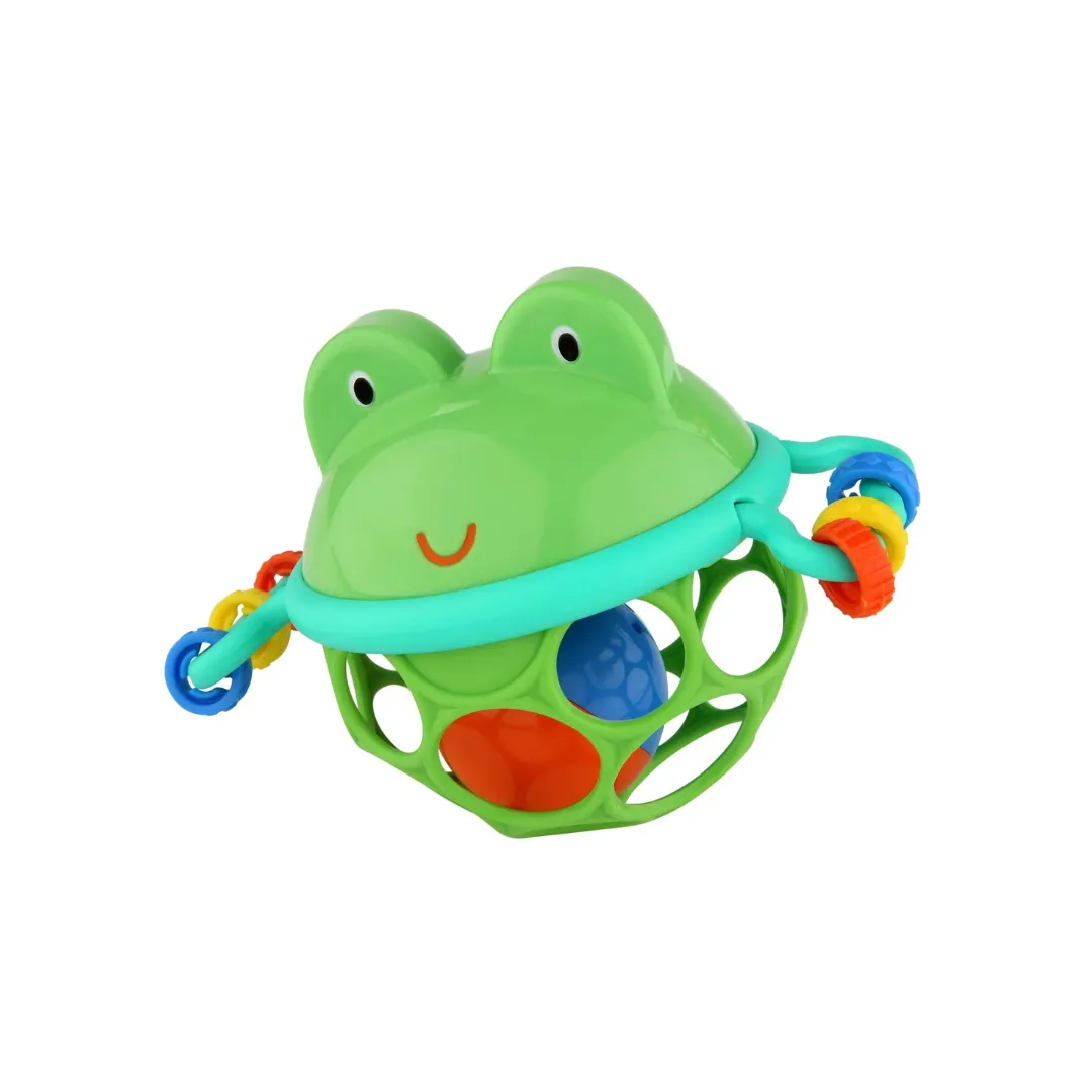 Bright Starts Oball Jingle & Shake Pal Rattle - Green Frog 0M 