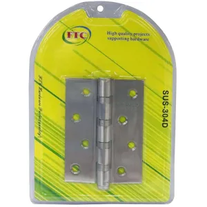 Butt Hinge 4" x 3" x 2.5mm SS304