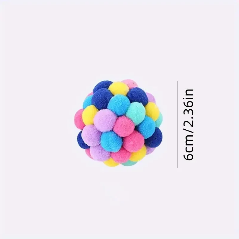 Cat Plush Bell Ball Toys Set