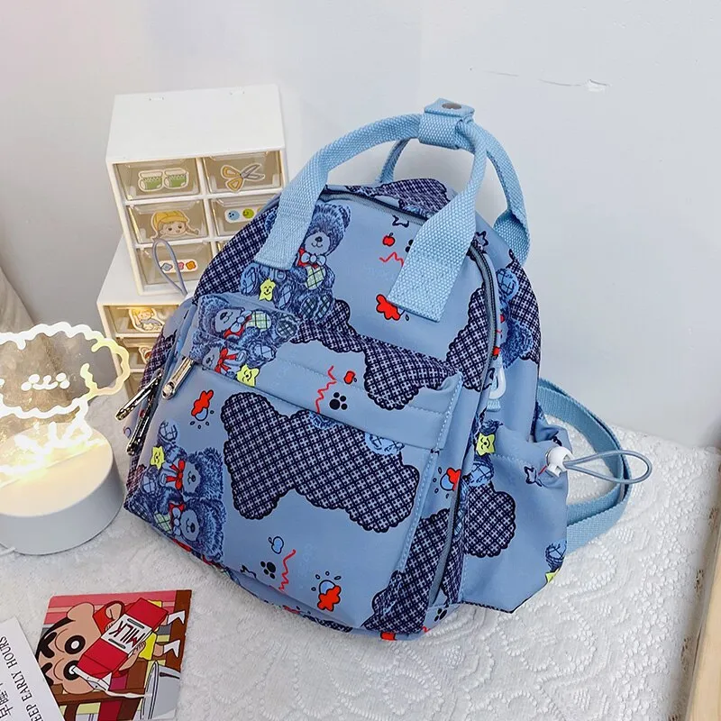 Christmas Gift High quality cute printed backpack women's Kawaii multifunctional portable shoulder bag Fashion young female student school bag