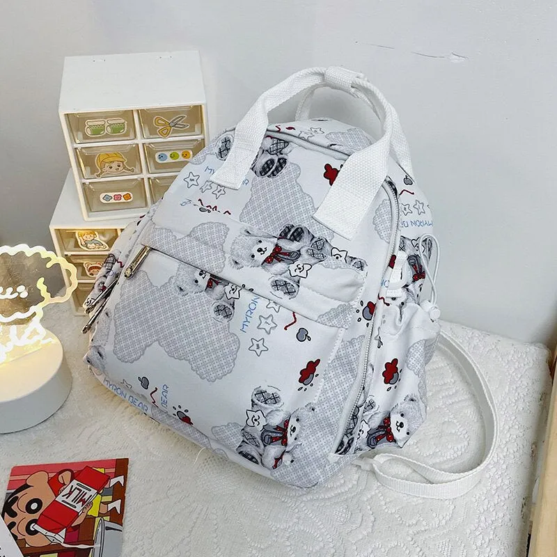 Christmas Gift High quality cute printed backpack women's Kawaii multifunctional portable shoulder bag Fashion young female student school bag