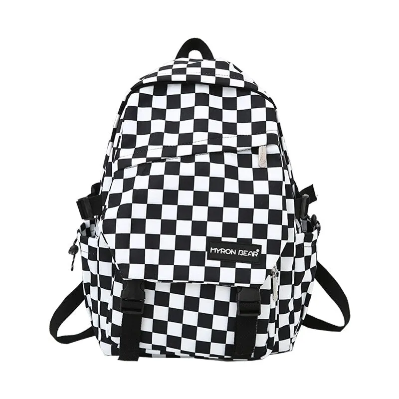 Christmas Gift New Ladies Backpack Fashion Beige Nylon Fabric Shoulder Bag Unisex Student Backpack Suitable For Leisure Travel Female Mochila