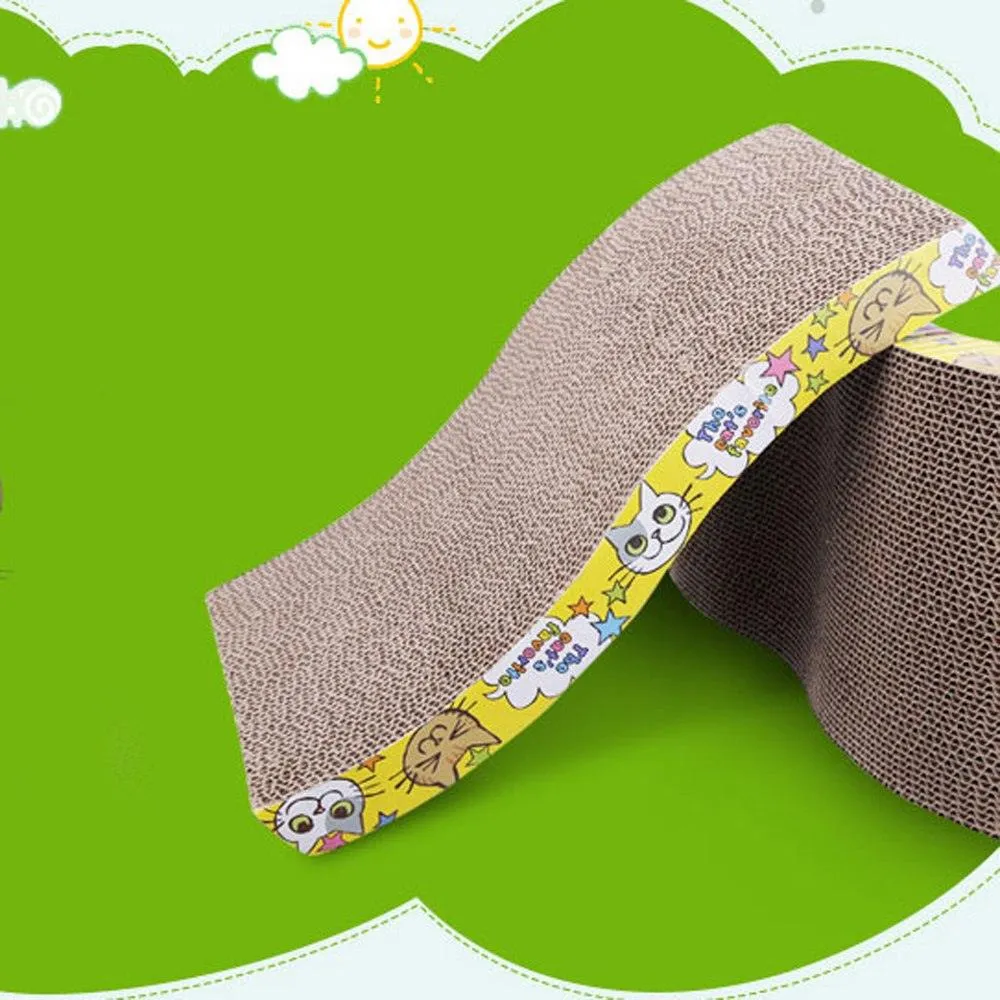 Cute Creatively Designed Wood Cat's Scratcher