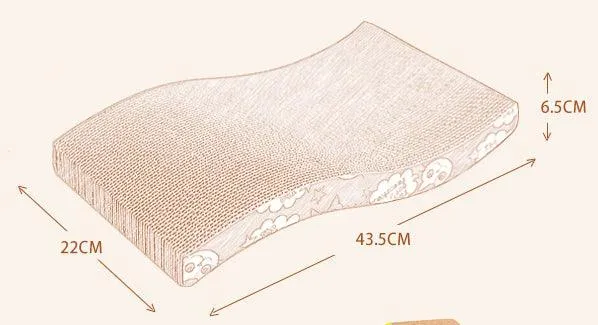 Cute Creatively Designed Wood Cat's Scratcher