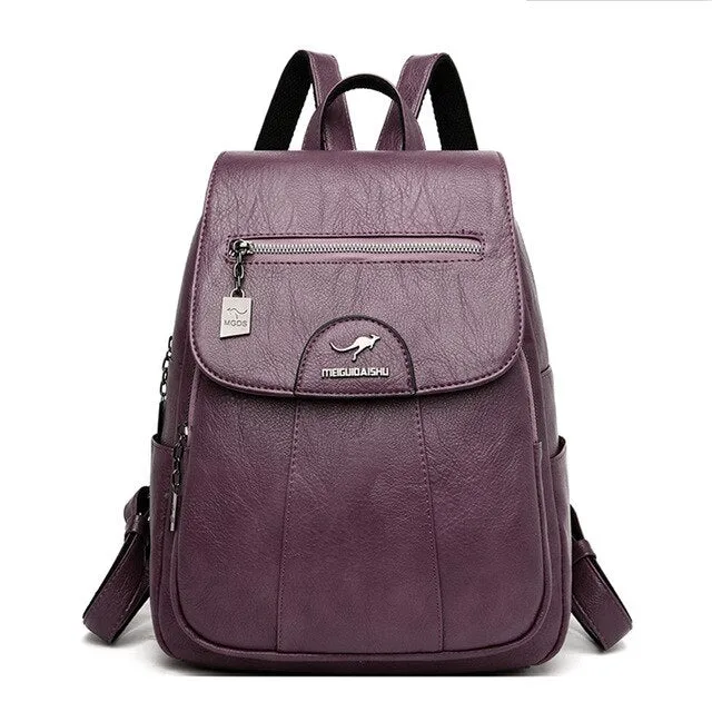 Designer Leather Backpack