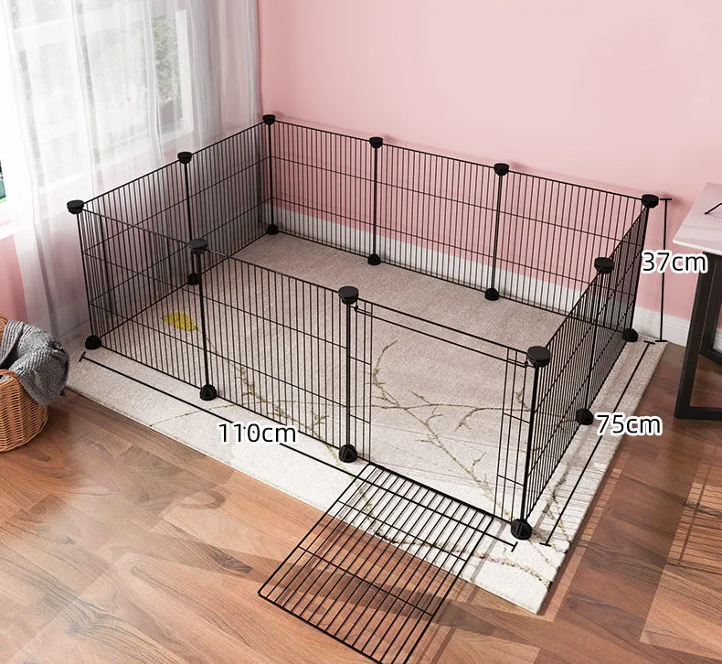 DIY Cage Playpen Fence Small Animal Cage System for Indoor Outdoor (Metal 1.5cm)