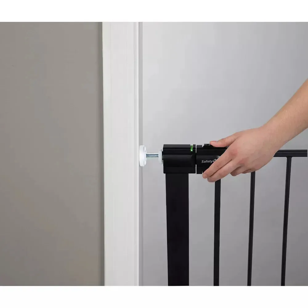Easy Install Walk Through Baby Gate - Black