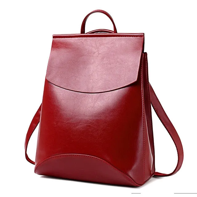 Fashion Leather Backpacks for Women