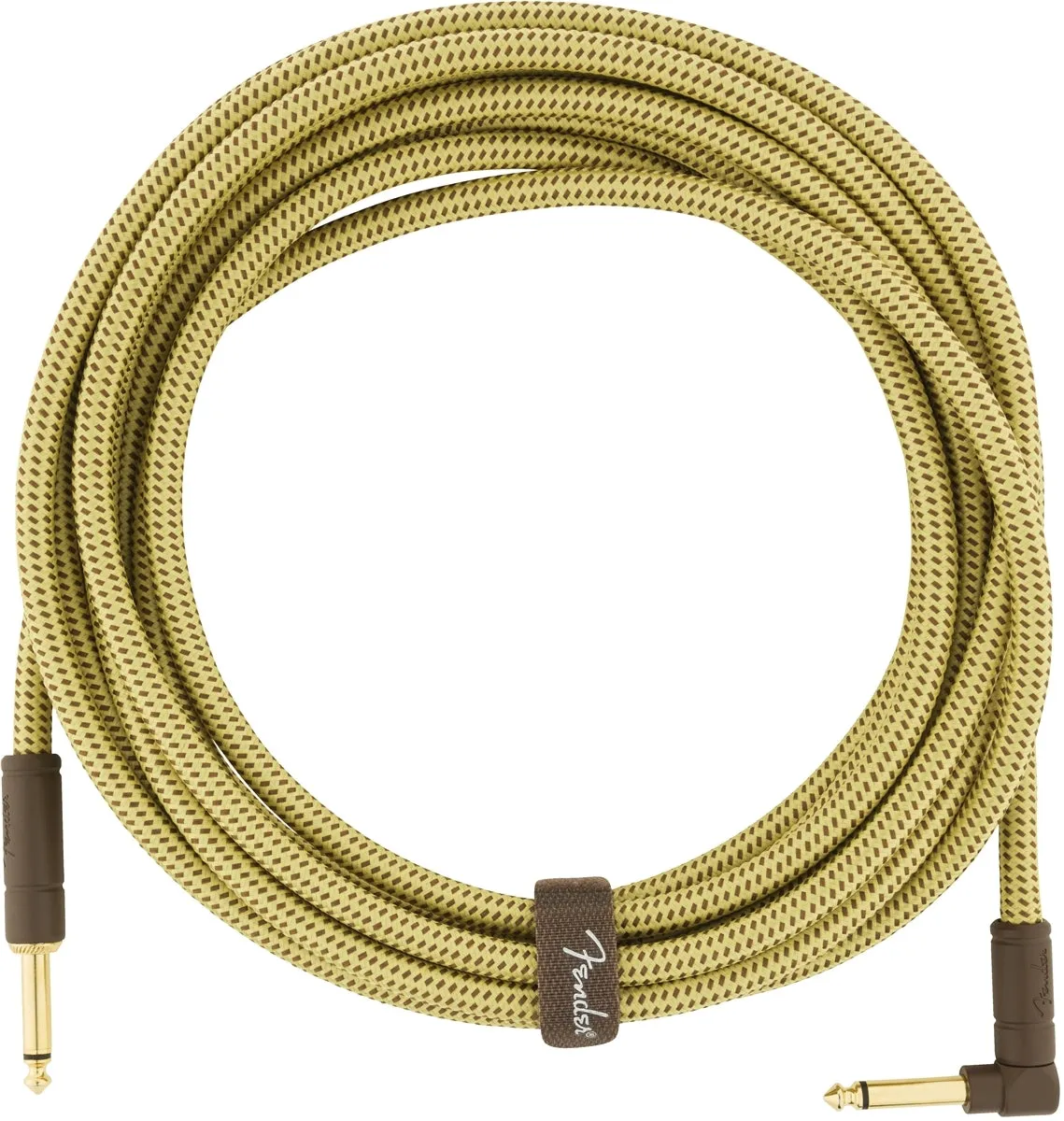 Fender Deluxe Series Instrument Cable Straight/Angle 10ft - Tweed