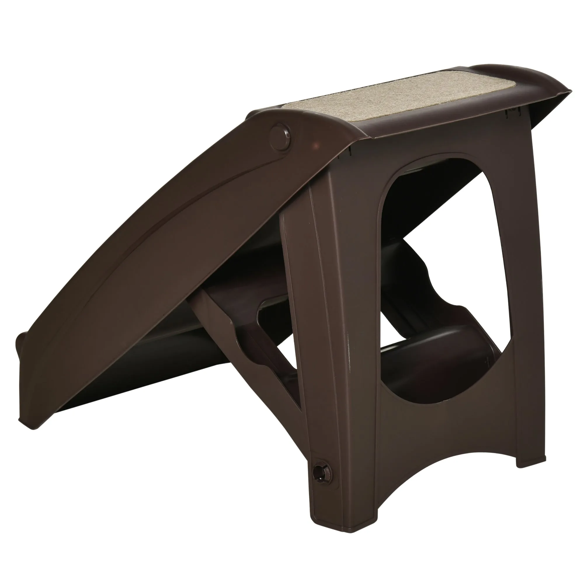 Foldable Pet Stairs for Cats, 62cm - Dark Brown