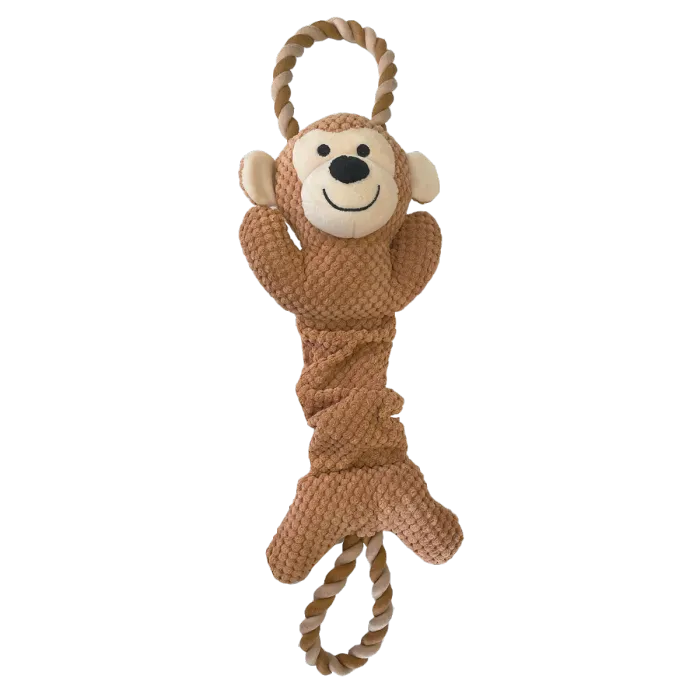 Happy Pet Dog Toy Ropee Top N Tail Monkey