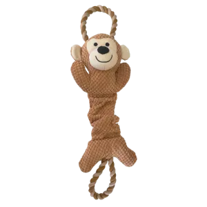 Happy Pet Dog Toy Ropee Top N Tail Monkey