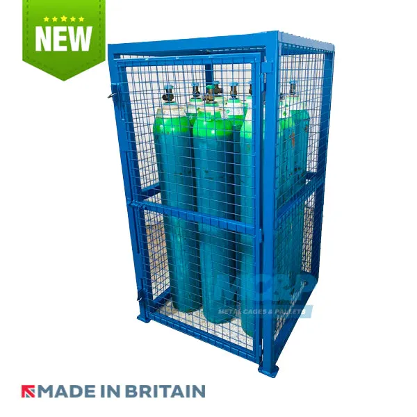 Heavy Duty Gas Bottle Cylinder Cage - For Argon Gas Bottles (4 BOTTLE UNIT)