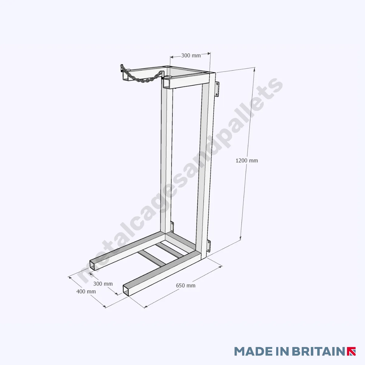 Heavy Duty Gas Bottle Cylinder Floor Stand (1, 3 or 6 Cylinders)