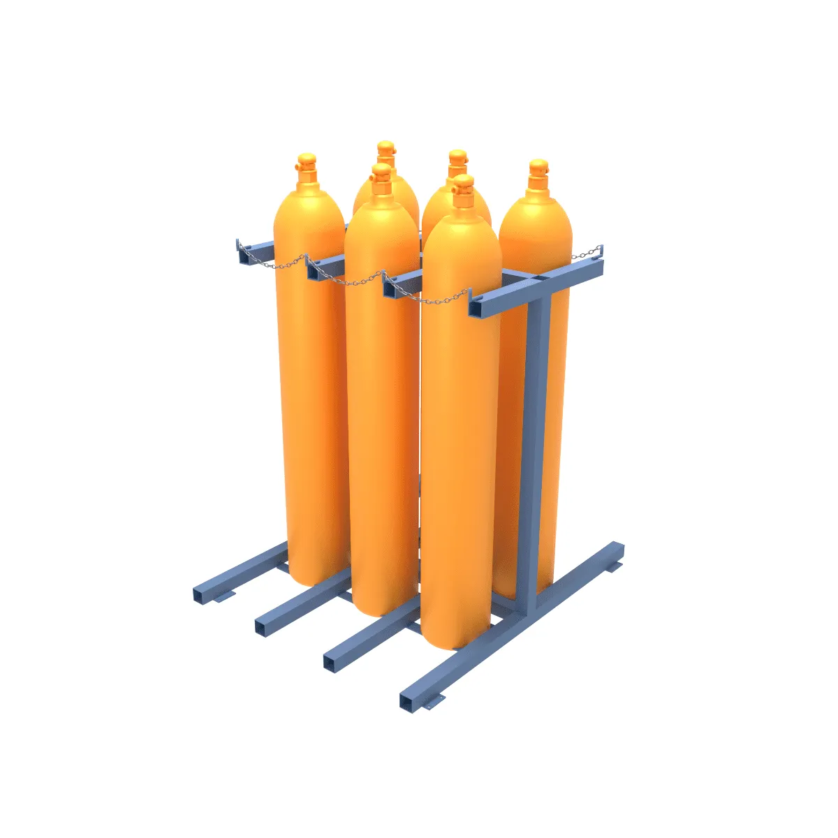 Heavy Duty Gas Bottle Cylinder Floor Stand (1, 3 or 6 Cylinders)