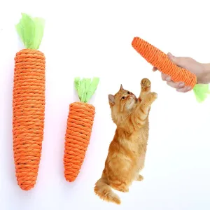 Interactive Carrot Chew Toy for Cats