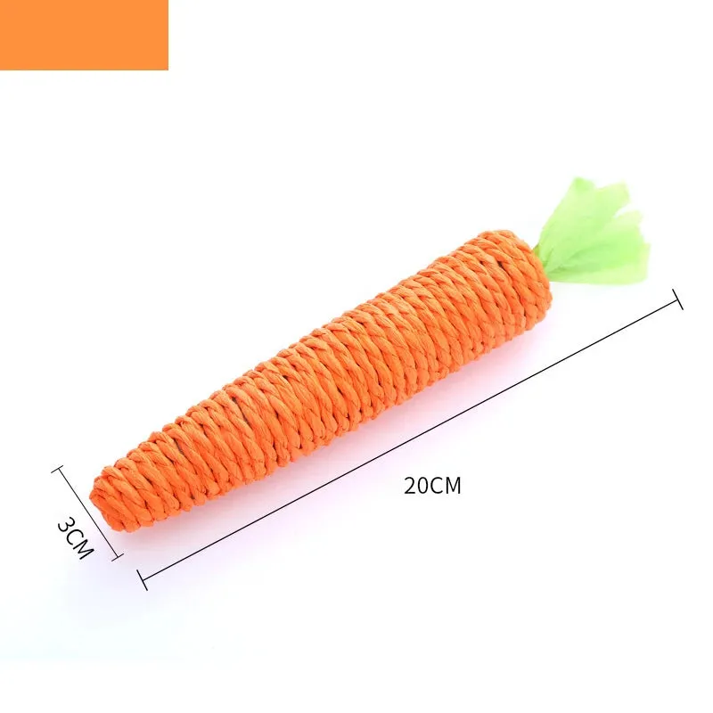 Interactive Carrot Chew Toy for Cats