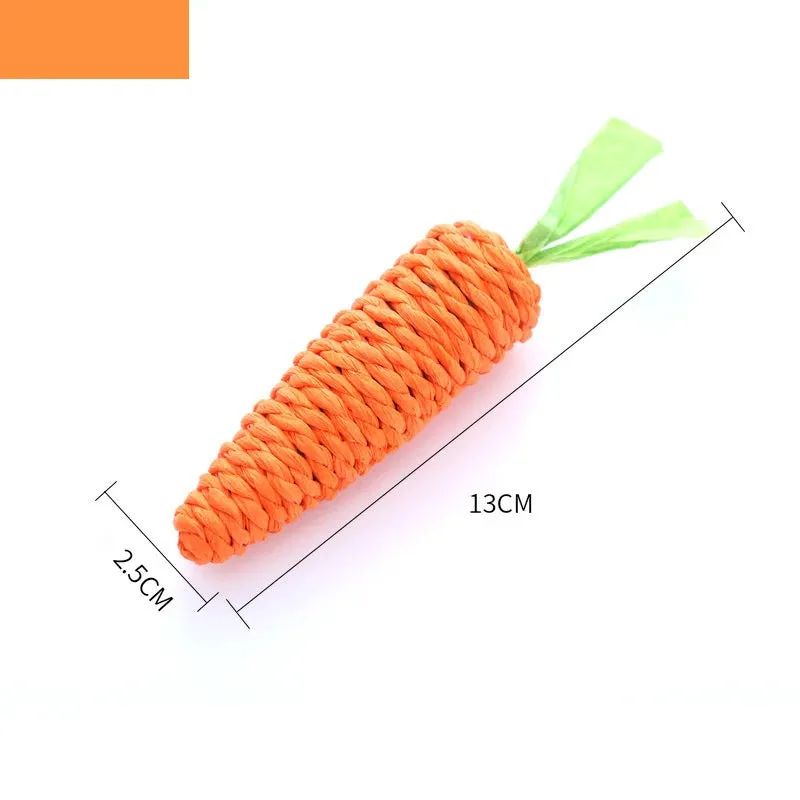 Interactive Carrot Chew Toy for Cats