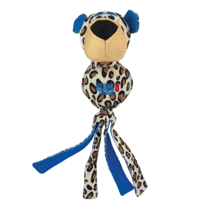 KONG Wubba Zoo Cheetah Plush Dog Toy