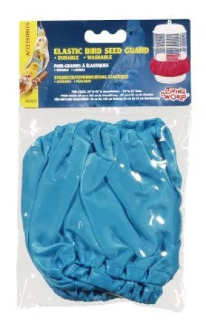 Living World Elastic Bird Seed Guard; available in 2 sizes.