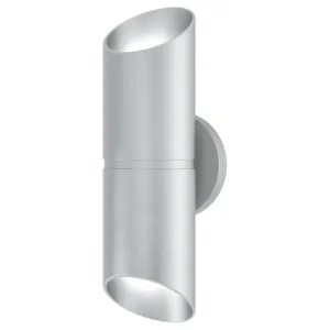 Marino 14 in. LED Outdoor Wall Sconce Silver Finish