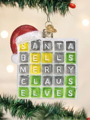 Merry Words Ornament
