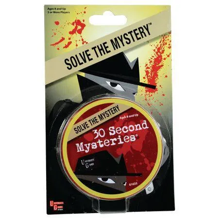 Mystery Mind & Logic: 30 Second Mysteries Tin