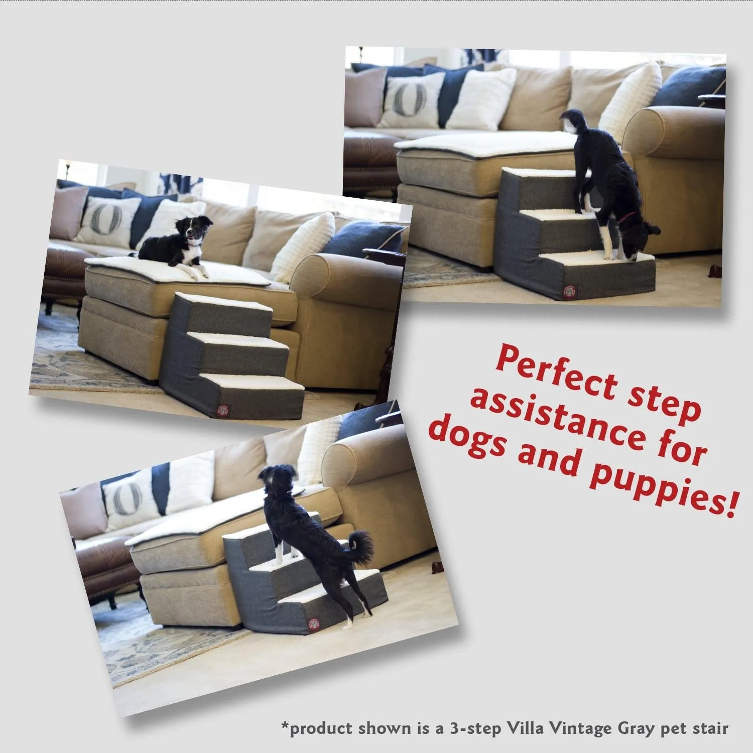 Palette Heathered 3 Steps Pet Stairs