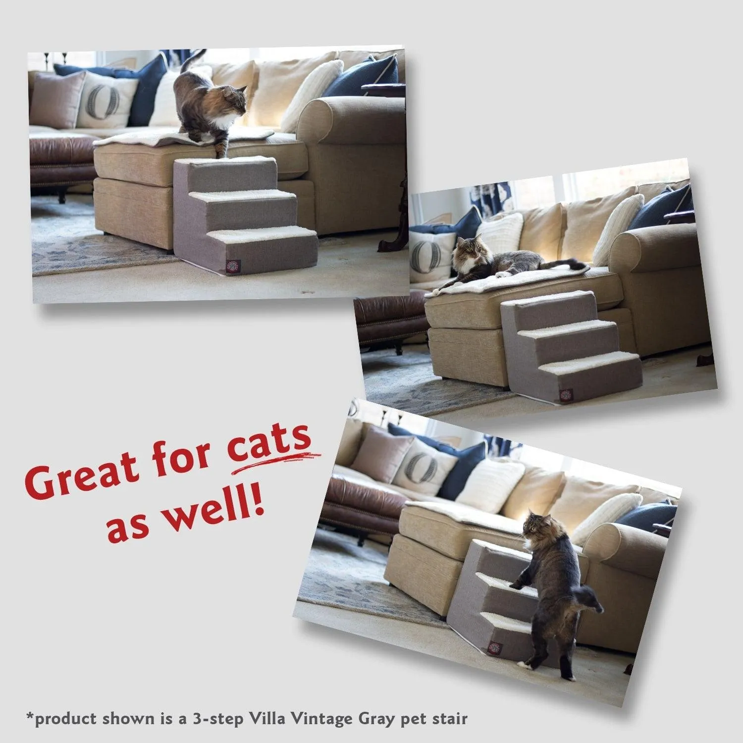 Palette Heathered 3 Steps Pet Stairs