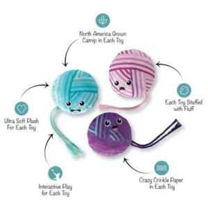 Pet Shop by Fringe Studio Time To Unwind 3 pack Cat Toy