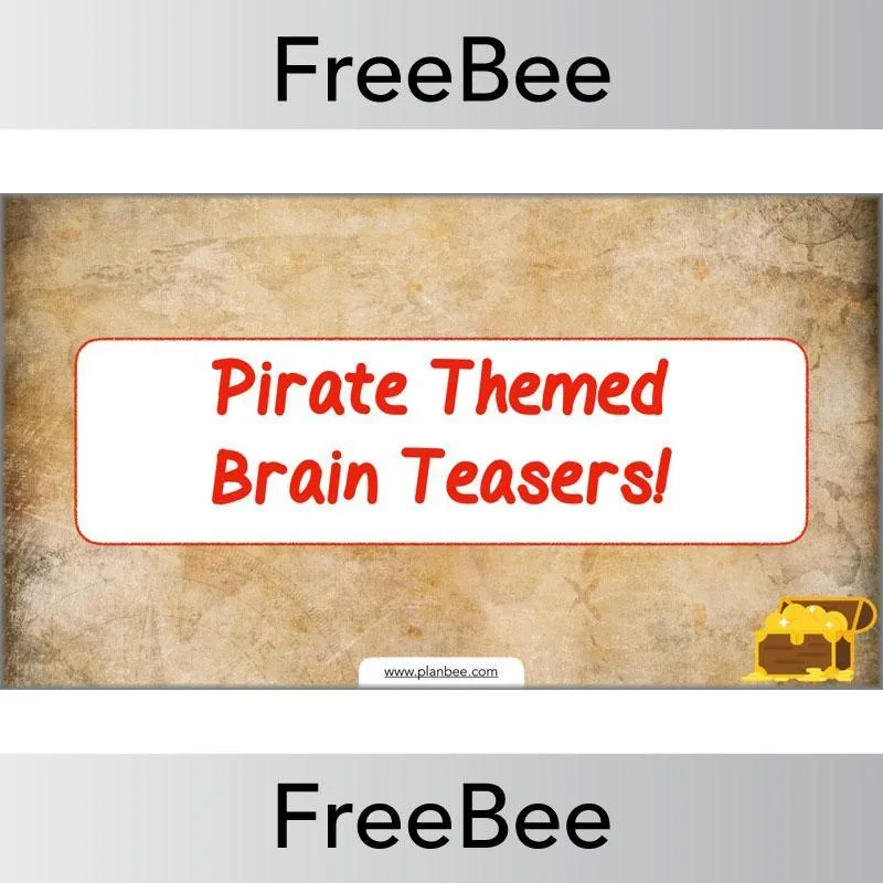 Pirate Themed Brain Teasers