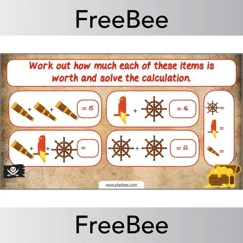 Pirate Themed Brain Teasers