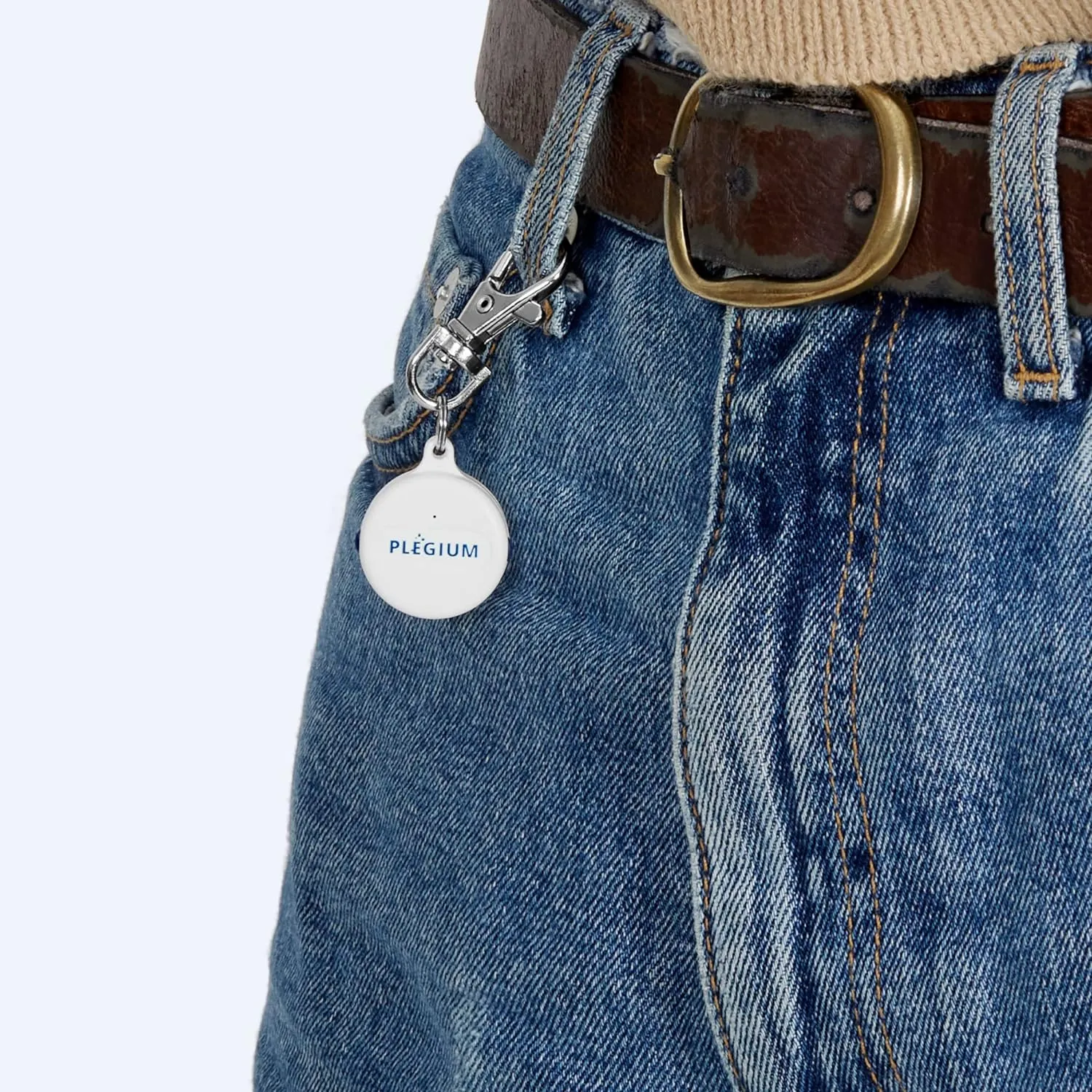 Plegium Smart Emergency Button Personal Keychain GPS Tracker Panic Alarm