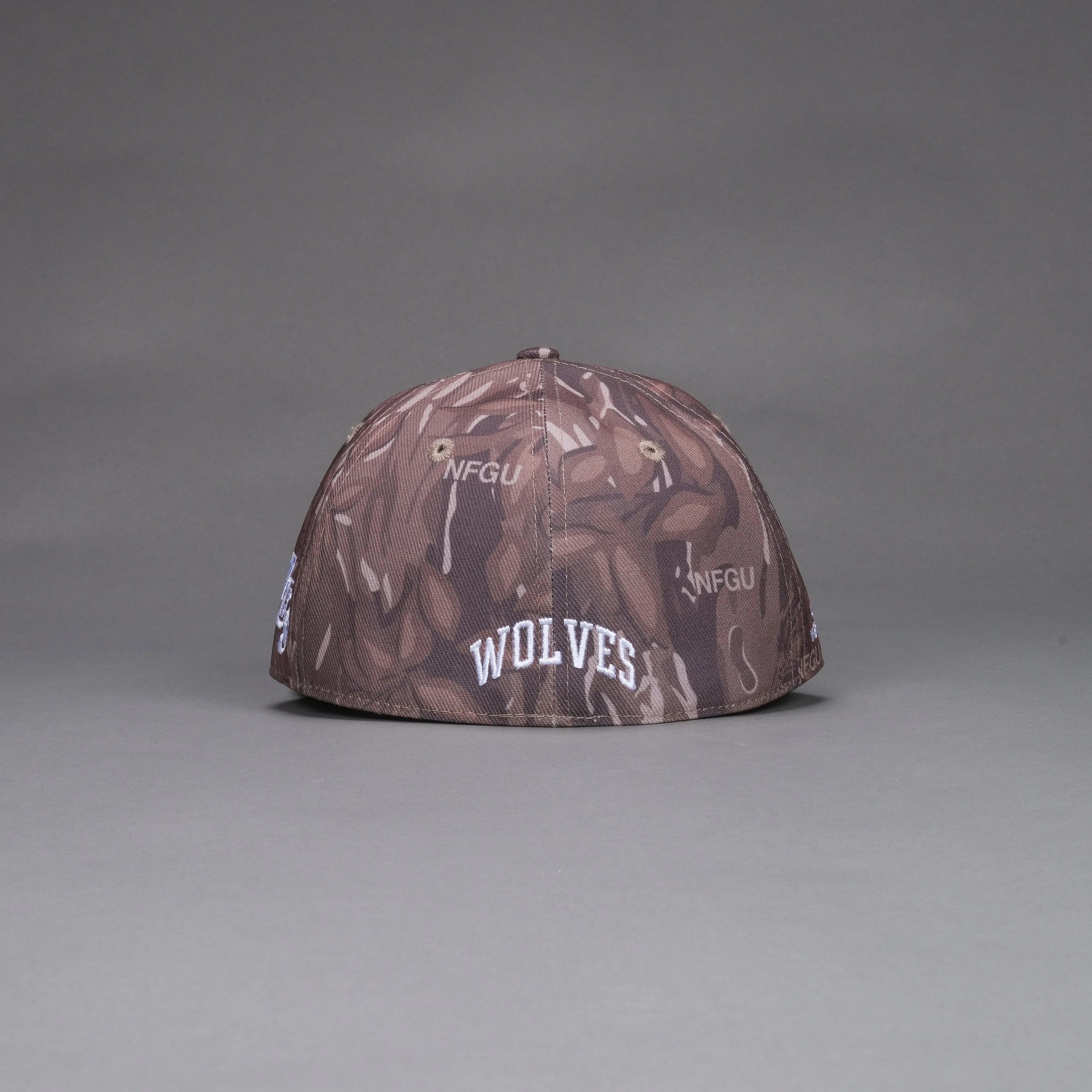 "W" Stairs Fitted Hat in Oak Norse Camo
