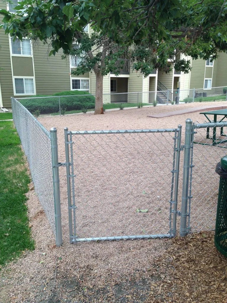 Residential Galvanized Chain Link Single Swing Gate
