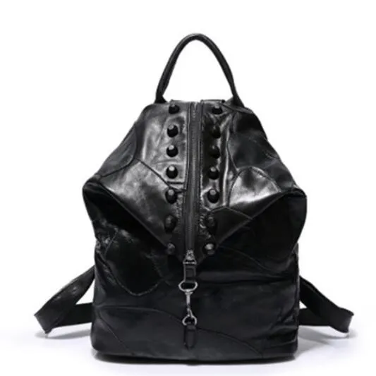 Retro Genuine Leather Backpack