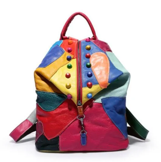 Retro Genuine Leather Backpack
