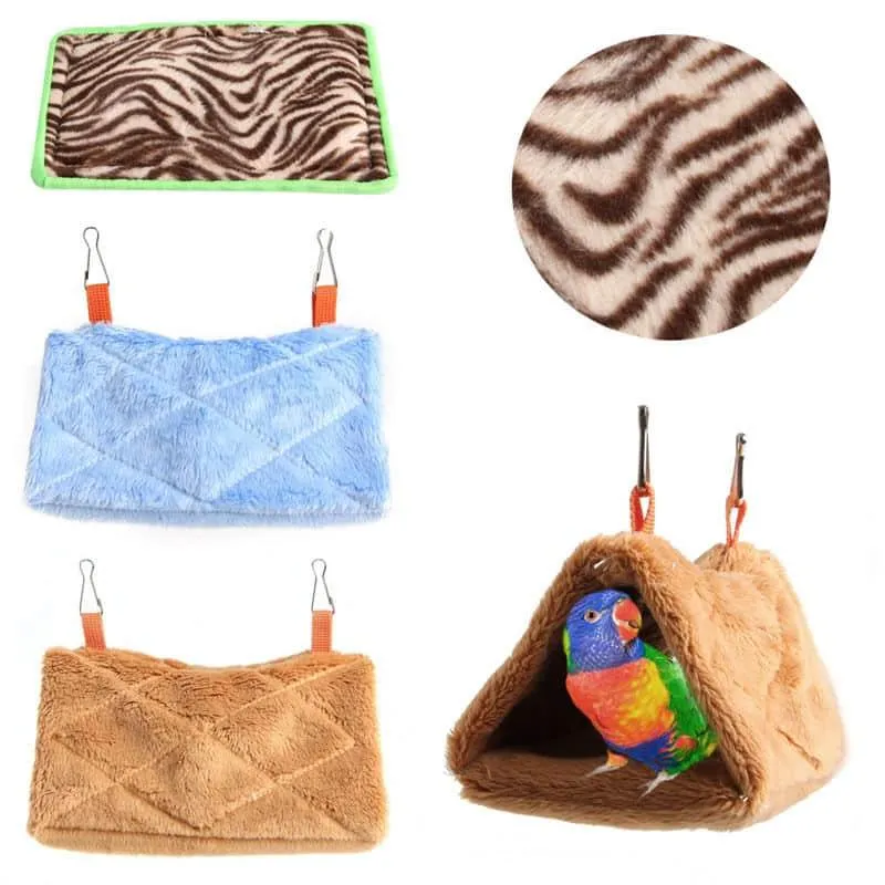 Soft Plush Hanging Bed for Birds