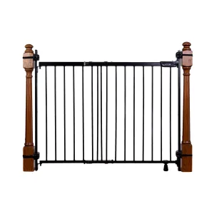 The Stairway  46W Series Pet and Baby Gate, Openings 31"-46" Wide, 32.5" Tall - Black