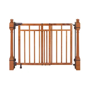 The Stairway  48W Series Pet and Baby Gate with Dual Banister Kit, Openings 32 to 48 Wide, 33" Tall
