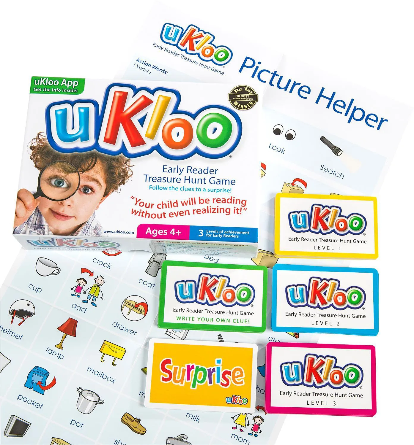 uKloo Early Reader Treasure Hunt Game - Builds Confidence, Promotes Independent Learning and Play