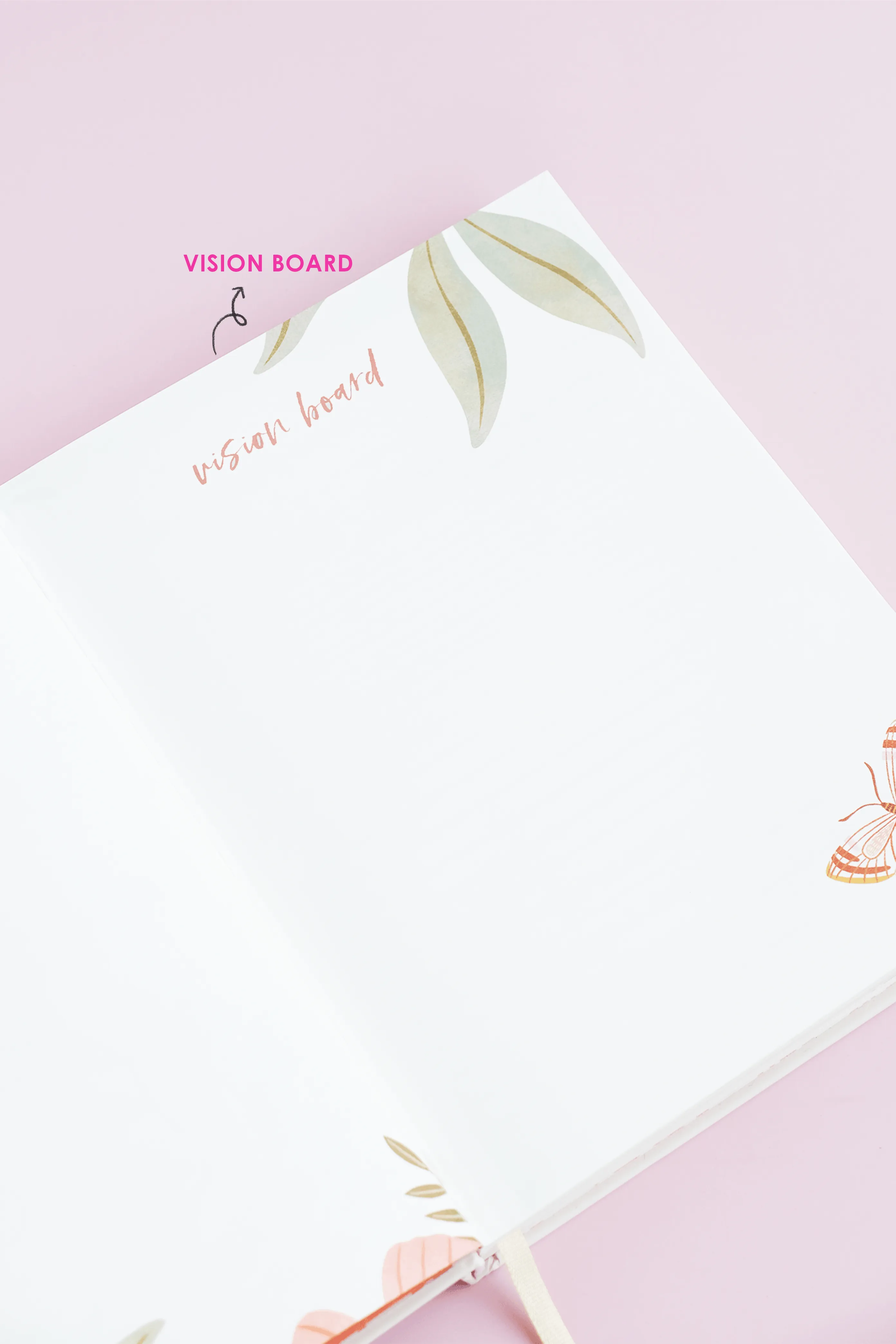 Vintage Floral Hardbound Undated Planner